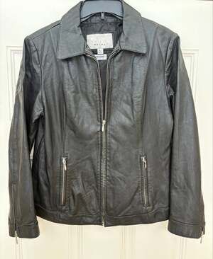 VTG Wilsons Leather Maxima Black Leather Jacket Thinsulate WomenS Large PLZ READ